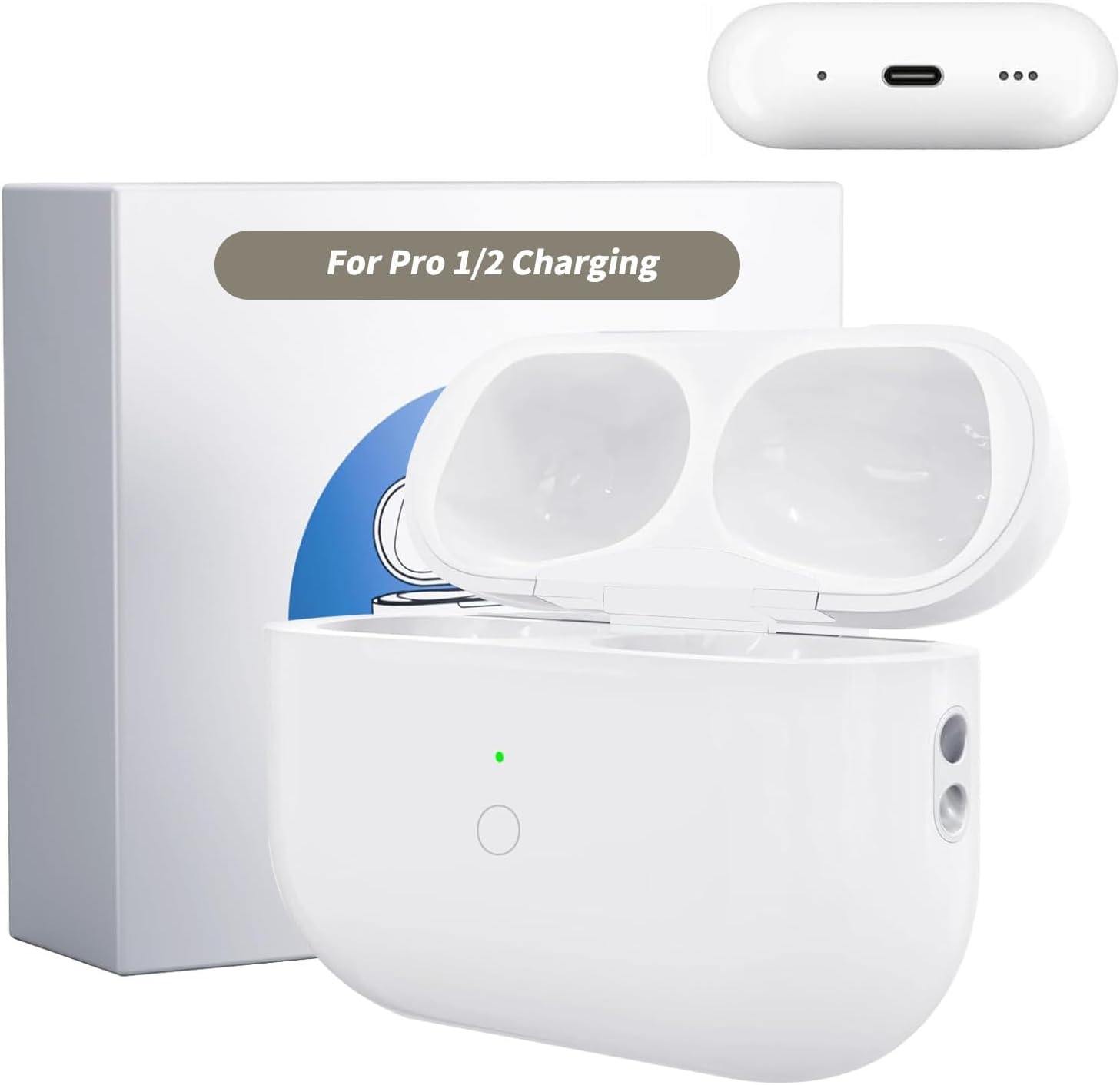 Air Pods Pro 第1世代 充電ケースのみ互換品 楽天市場】ワイヤレス充電ケースのみ Apple AirPods Pro 純正