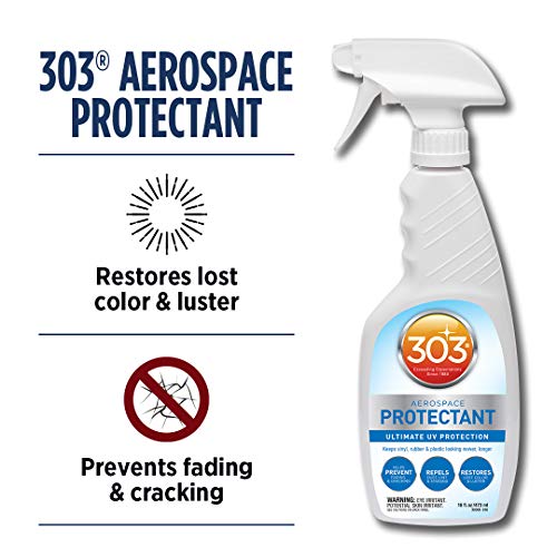 303 Products Aerospace Protectant - Provides Superior Uv Protection, Helps Prevent Fading And Cracking, Repels Dust, Lint, And Staining, Restores Lost Color And Luster 30308-6Pkcsr White 16 Fl. Oz #TOP1