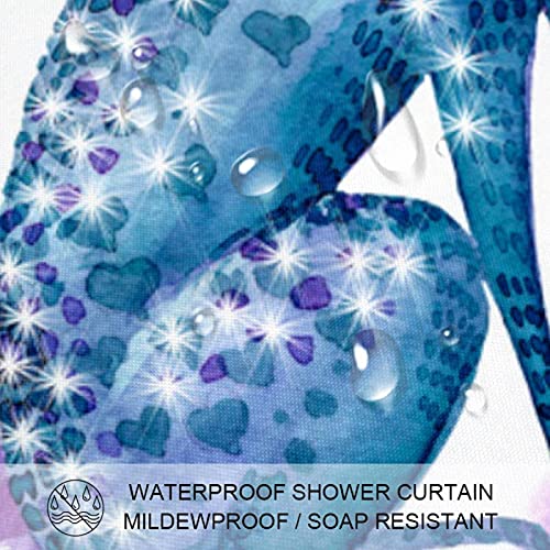 Rideau de douche imperméable 183x183cm fleurs licorne aquarelle - 4