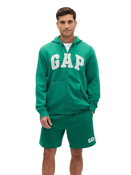 GAP Logo Heritage Hoodie Hooded Full Zip Sweatshirt