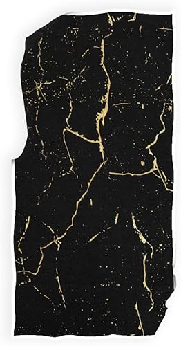 Miniatura 4 de Wamika Juego de toallas de baño de mano de mármol negro y dorado, juego de toallas de ducha con teñido anudado, toalla de baño para colgar en el