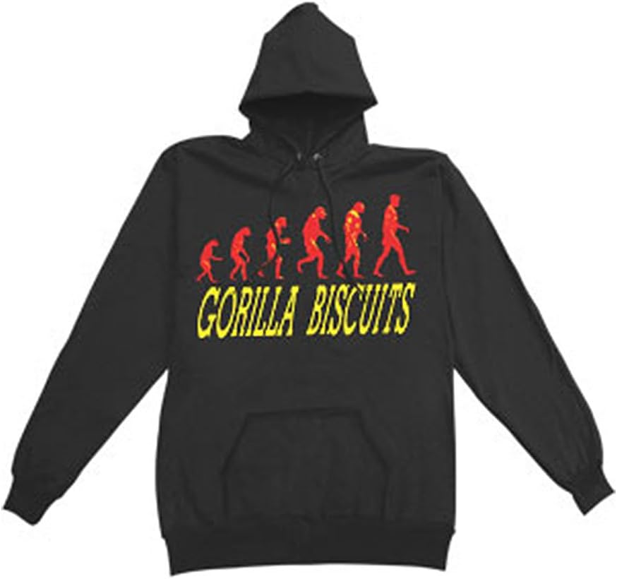 Gorilla Biscuits Men's Start Today Hooded Sweatshirt Medium Black