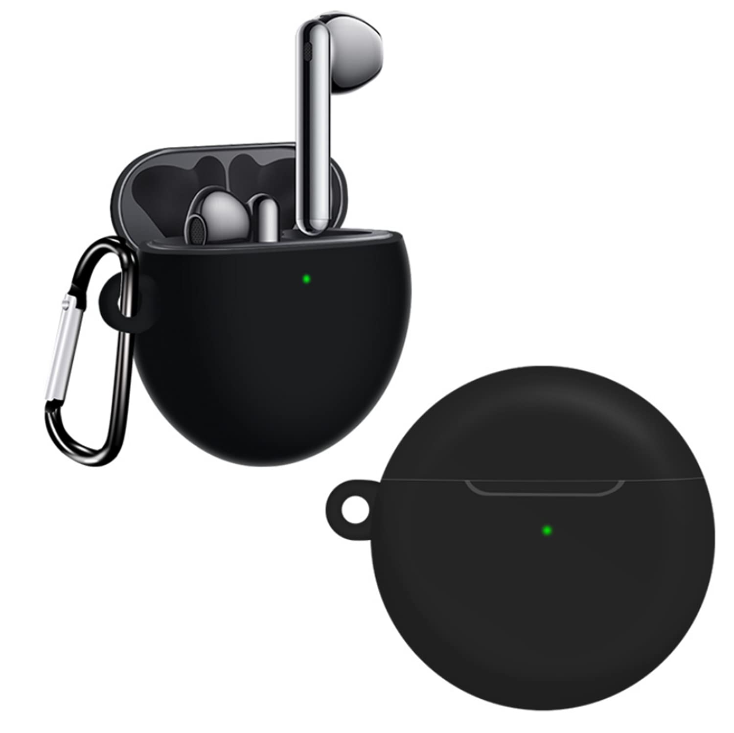 SKEIDO2021 Earphone Case With Hook For Huawei Freebuds 4 Soft Silicone Cover Protector Shell For Freebuds 4 Wireless Bluetooth Headphone