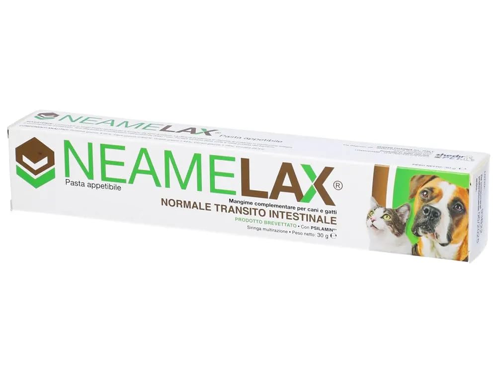 NEAMELAX pasta 30 gr, mangime complementare per contrastare malesseri e alleviare infiammazioni e infezioni nell’intestino di cani e gatti