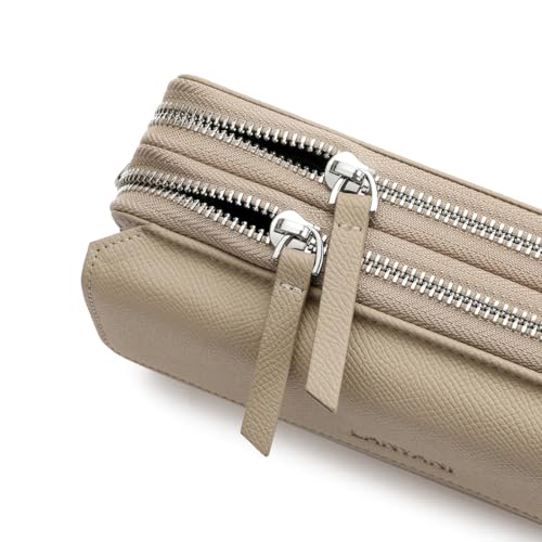Image of Lanyani RFID Crossbody Wallet Wristlet Purse with Phone Pocket For Women Vegan Leather