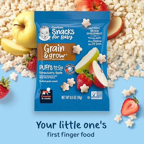 Image of Gerber Puffs to Go Strawberry Apple (Pack of 2)