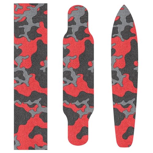 SDMKA Red Gray Black Camo Skateboard Grip Tape 10