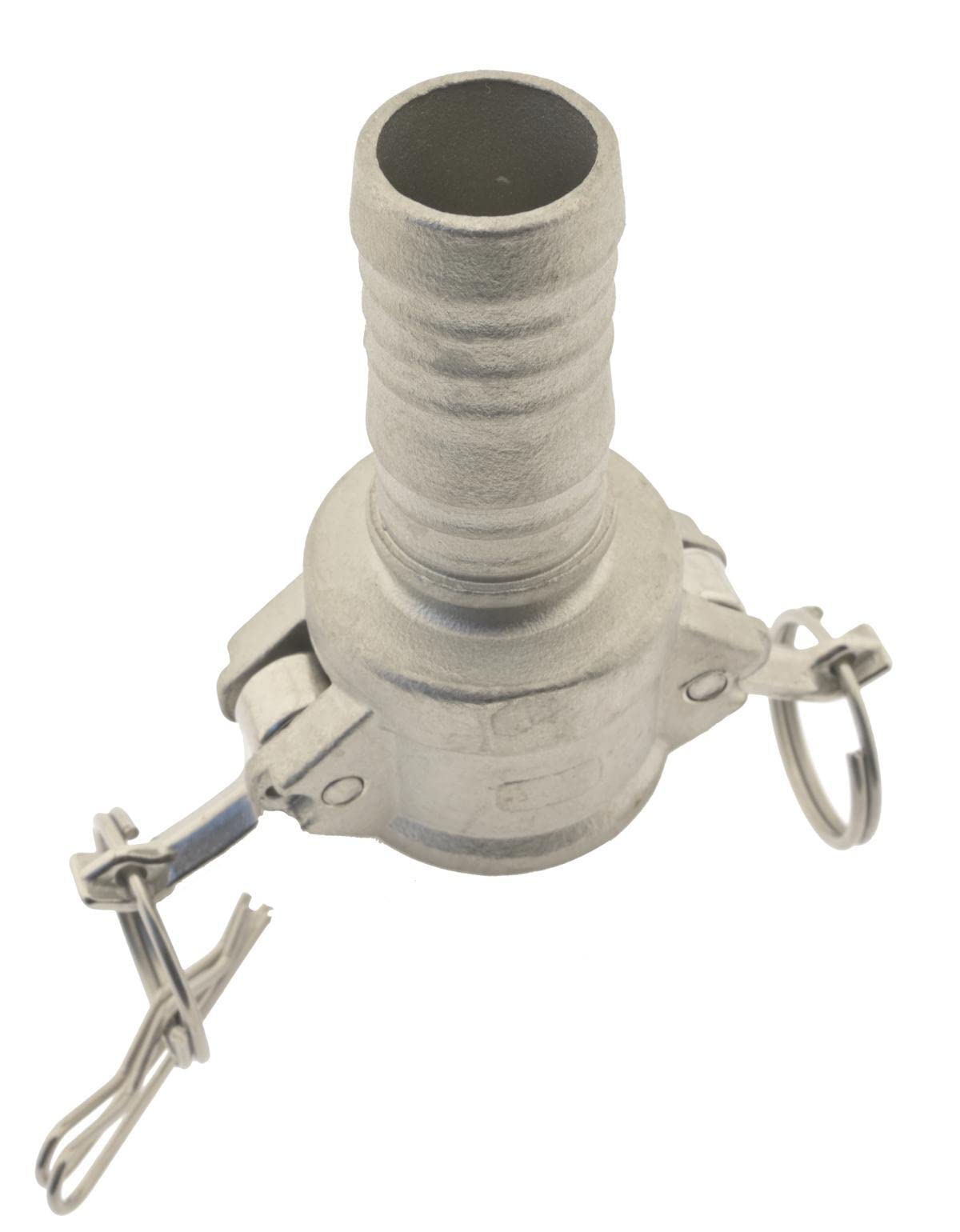 Kamlock Schnellkupplung 100mm Schlauch Ø innen, Edelstahl (1.4408) Hebelarmkupplung Typ C