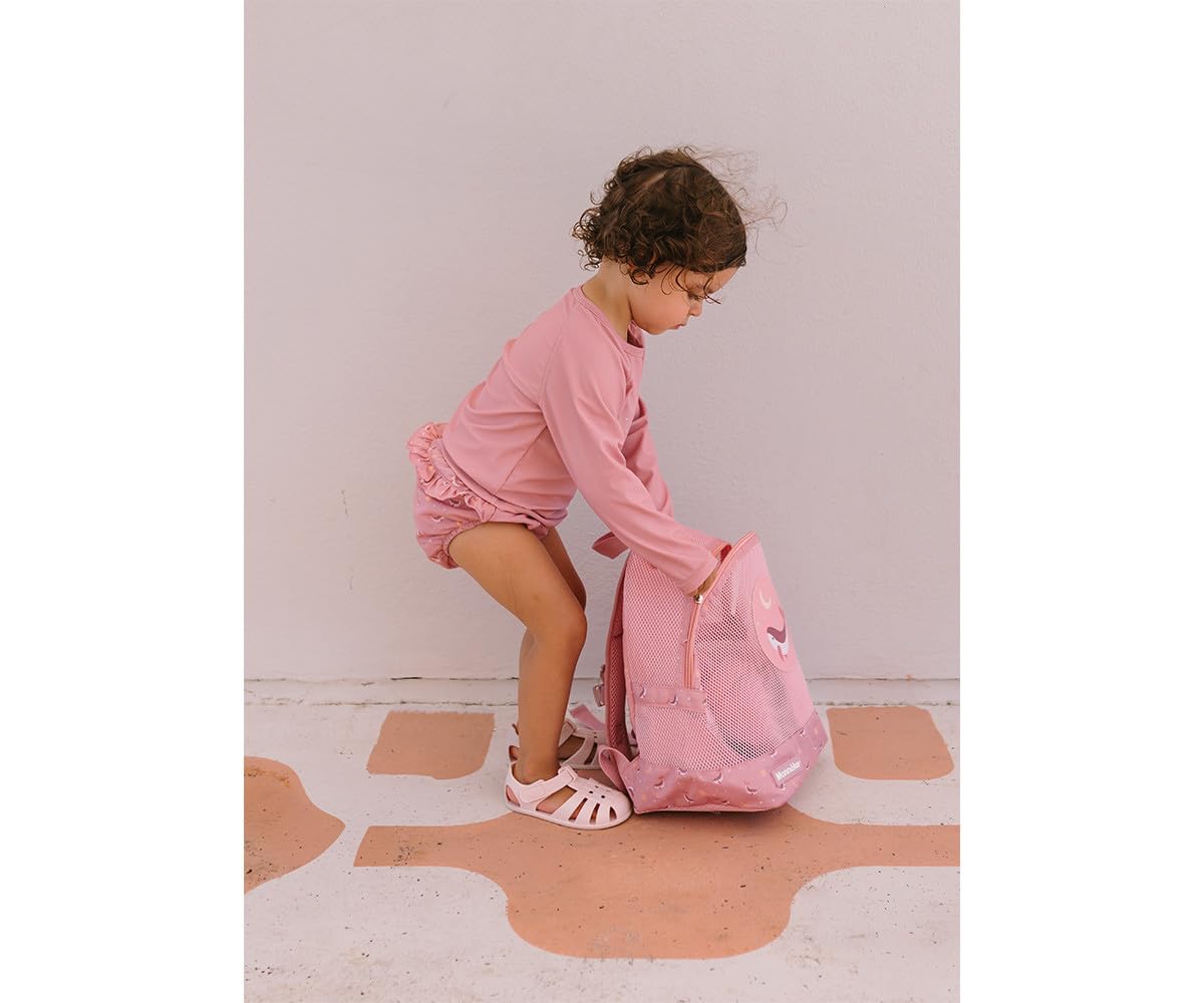 Wiederverwendbare Schwimmwindel | Waschbare Badehose für Babys | UV-Schutz 50+ | Schnelltrocknend & Bequem | Für Jungen und Mädchen | Whale Pink 6 M to 12 M