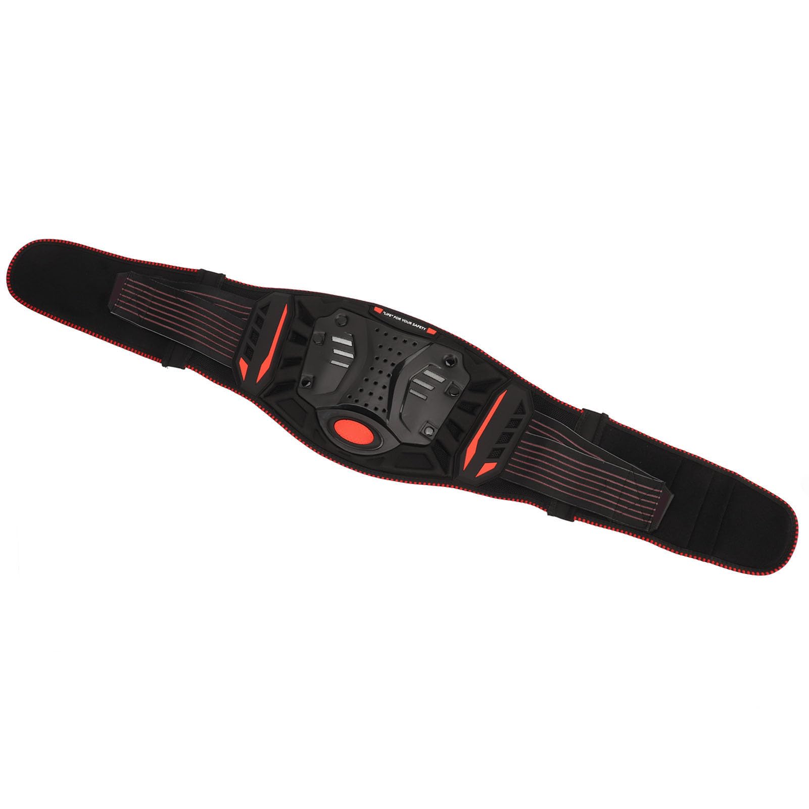 BusoTh Professional Motorcycle Kidney Belt, All Round Protection Comfortable Motocross Rider Waist Belt Breathable Black Red for Riding (Large), BusoThzdrsa30wx5-12