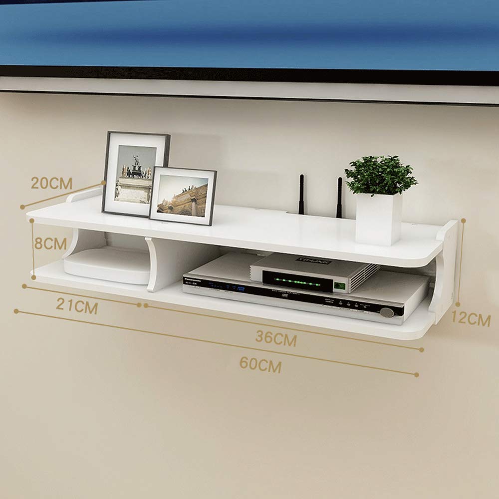 Scaffali Galleggianti Sky Box, Mensola Galleggiante a Muro Supporto Per Mobile Tv Router Wi-Fi Console Unità Di Stoccaggio Scaffale Per Organizer, Soggiorno a Parete Parete Divisoria Per Camera Da Let