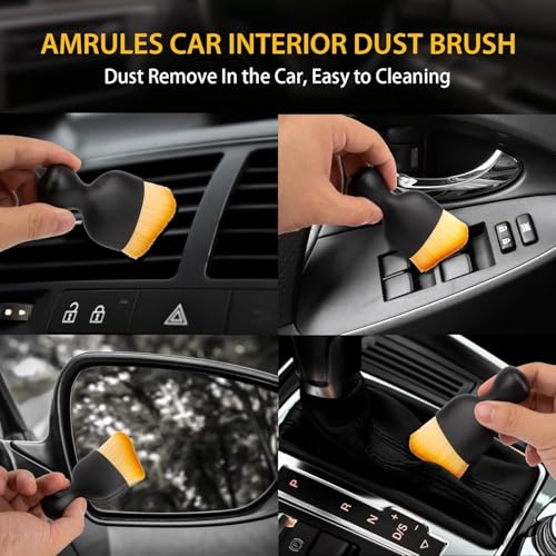 Image of 2Pcs Car Interior Cleaning Brush Combo | AC Vent Brushes | Scratch Free Cars Duster | Soft Bristles Car Brush for Cleaning Cars Interior Dusting Tool PC Laptop Keyboard