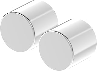 Super Powerful 1 Inch Cylinder Magnets 1.00" D x 1.00" H - 2 Pack, Strong Neodymium Cylindrical Magnets, One of Most Powerful Rare Earth Magnet, Extremely Heavy Duty Neodymium Magnet