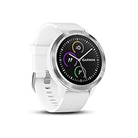 Vista 1 de Garmin - Reloj inteligente Garmin Vivoactive 3 de 1,2' GPS Resistente al agua 5 ATM Glonass Blanco Acero inoxidable (Renovado)