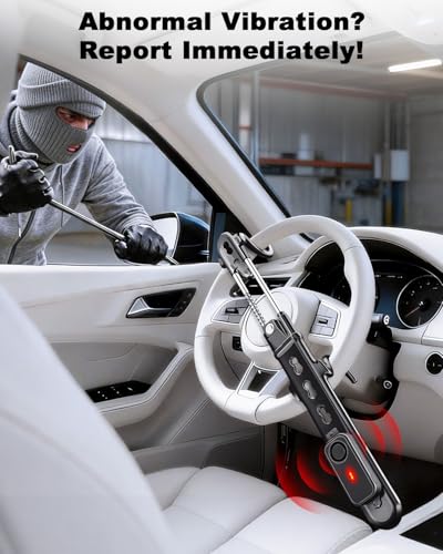 EXTRACTME Steering Wheel Lock with Alarm