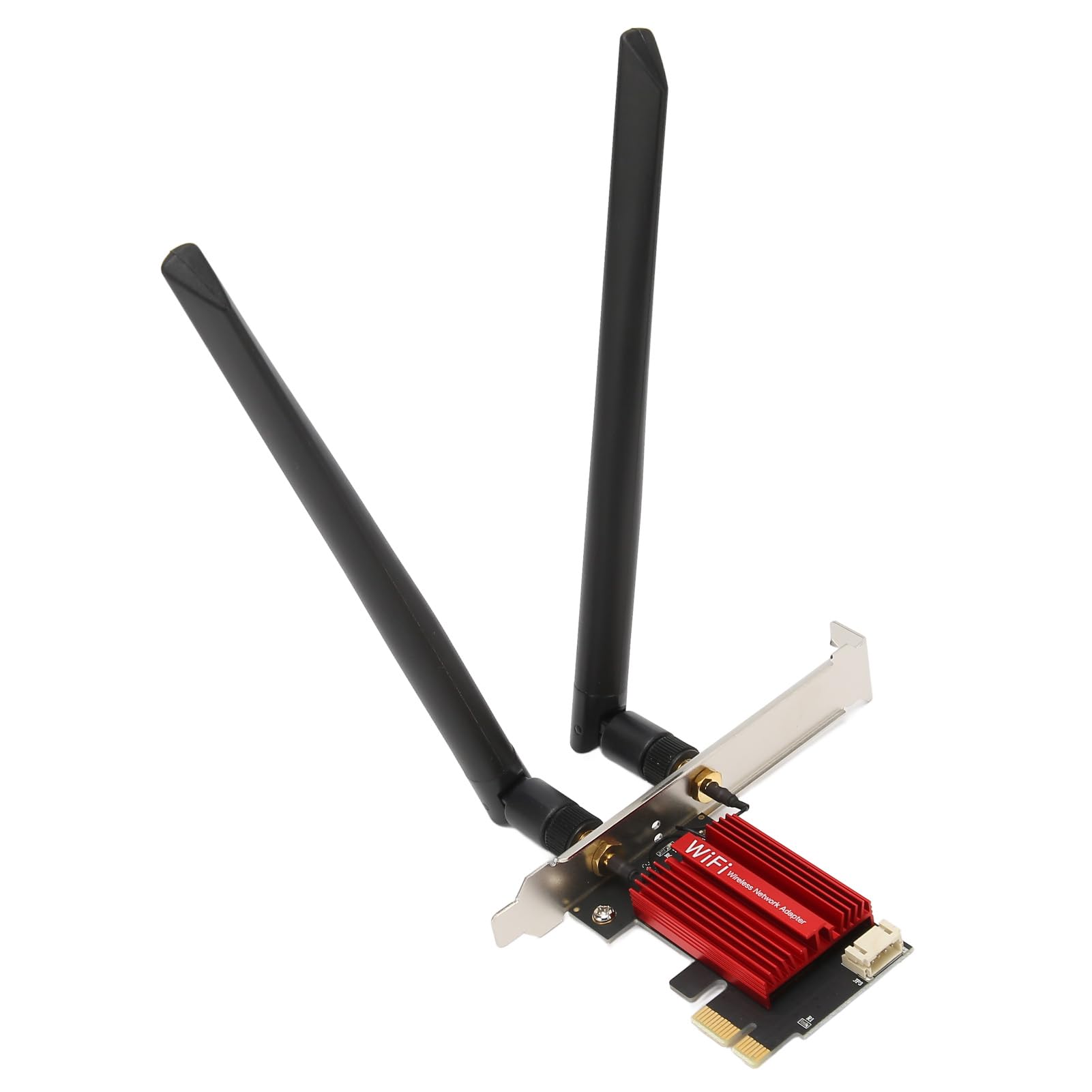 Septpenta Tarjeta de Red Pcie Gigabit, Adaptador Ethernet PCI Express de 1800 Mbps, Antena de Doble Frecuencia Bluetooth 5.2 Tarjetas de Red Inalámbrica PCI e para PC de Escritorio