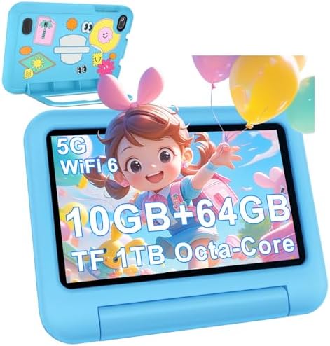 2025 Tablet Niños 7 Pulgadas Android 14, 10GB RAM + 64GB ROM (TF ...