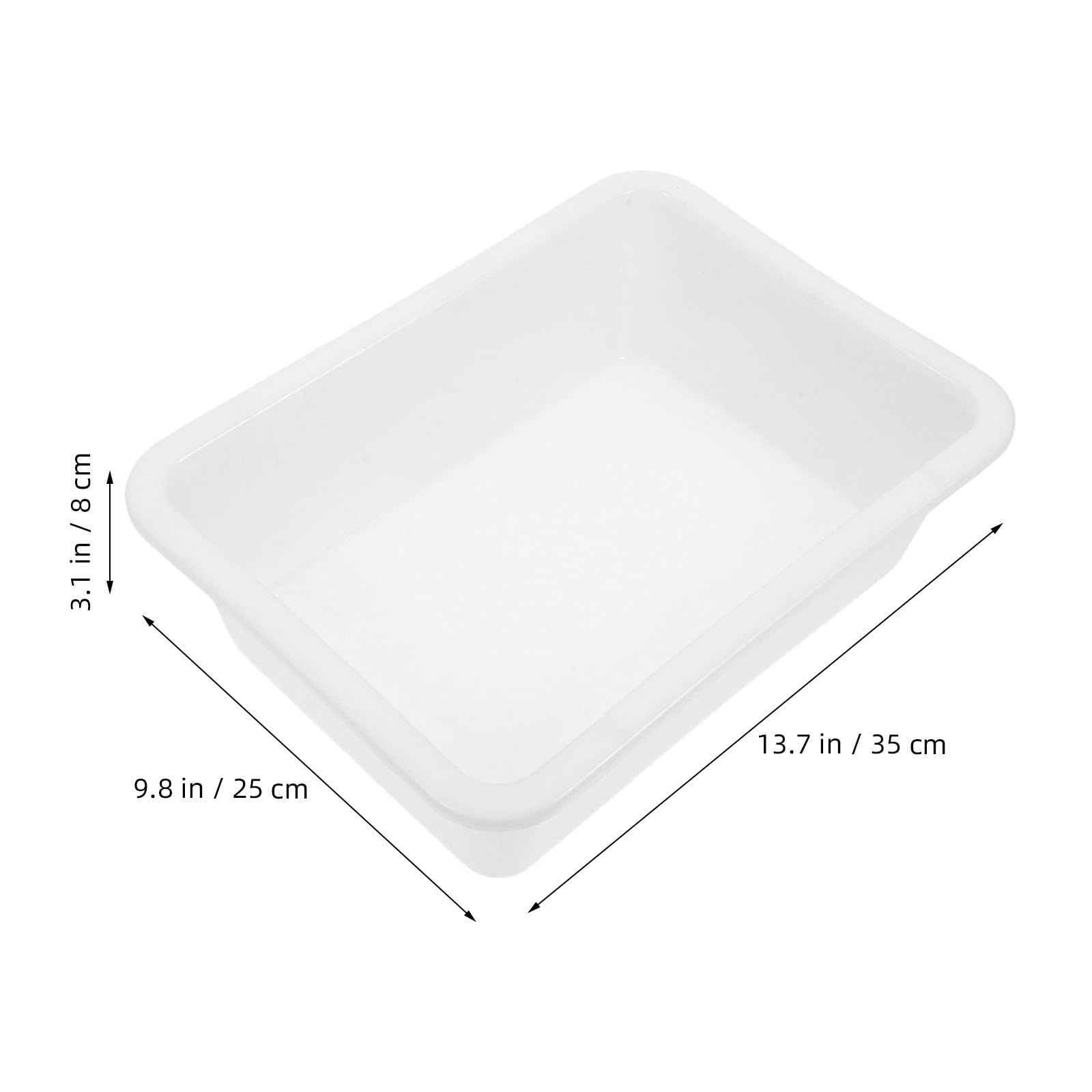 8 Piezas Bandeja de Almacenamiento Apilable de Plástico para Aula