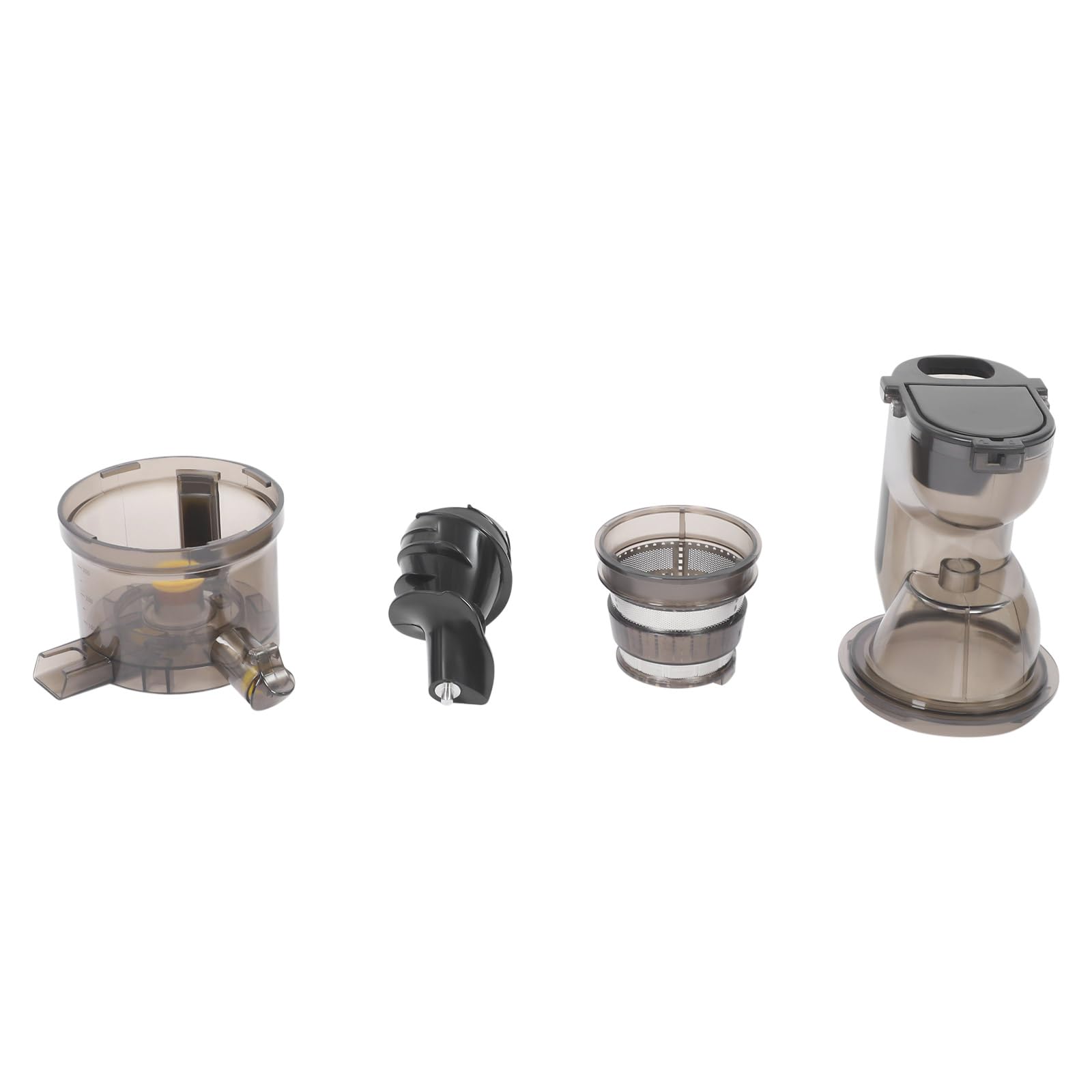 WooDerson Sokowirówka spiralna do warzyw i owoców, 800 W, elektryczna wyciskarka do soków o pojemności 500 ml, do owoców, warzyw (beżowa)
