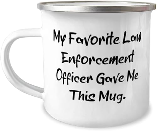 New Law enforcement officer Gifts, My Favorite Law, Law enforcement officer 12oz Camper Mug From Friends, For Men Women, Police officer gifts, Gifts disponible en Yaxa El Salvador