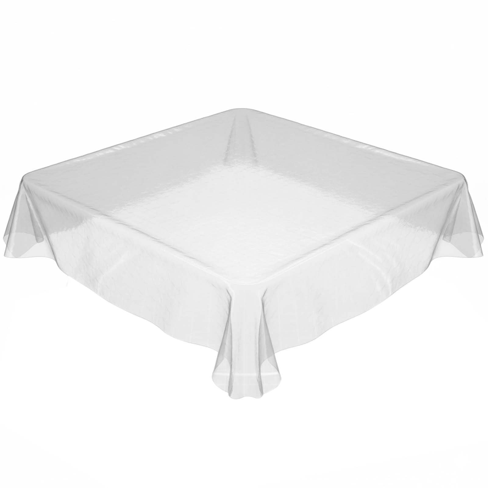 Housse impermeable en PVC transparent pour table de salle a manger