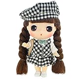  BESTWALED Niña Viste A DIY Juguete Caperucita Roja Princesa Muñeca Vinilo Juguetes De Niños L18CM Confuso Muñecas De Trapo 12 Articulaciones Giratorio Móvil Cumpleaños Navidad De Regalo,B