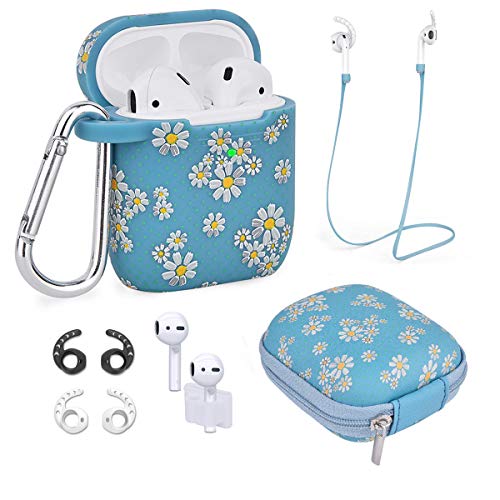 Airpods Case - Airspo 7 in 1 Airpods Accessories Set Compatible with Airpods