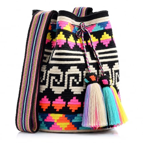 Image of WYOU Designer Collection Wayuu Hand-Crochet Woven Bag - Boho Crossbody, Colorful Purses for Women