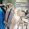 ANCRIVE – Mochila carro bebe impermeable – 7 compartimentos y 9 bolsillos – Organización rápida para paseos y viajes – Ideal para mamá y papá – Mochila pañales con cambiador #3