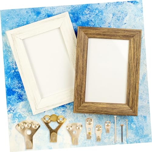 Image of Angoily Picture Hanging Hardware Kit 120pcs Heavy Duty Hooks for Frames Wall Art Hangers