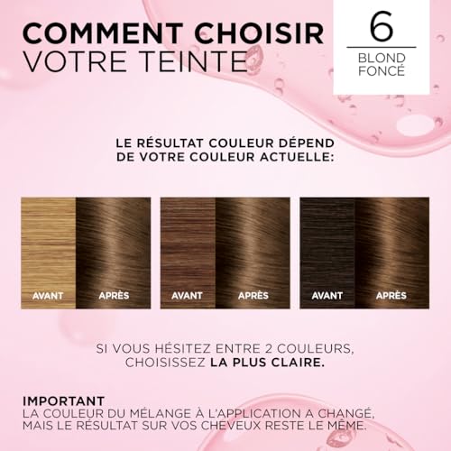 Coloration 6 Blond Acide Hyaluronique Couvre 100% Cheveux Blancs Excellence Crème 'oreal Paris La Boîte - vue 7