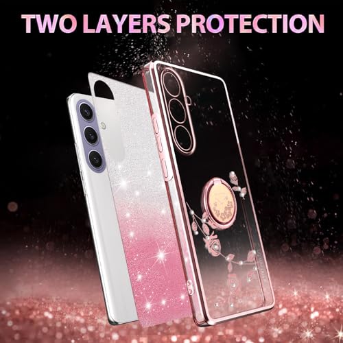Coque Samsung S25 Plus抗震防摔保护壳 带有钢化膜和指纹环 - 3