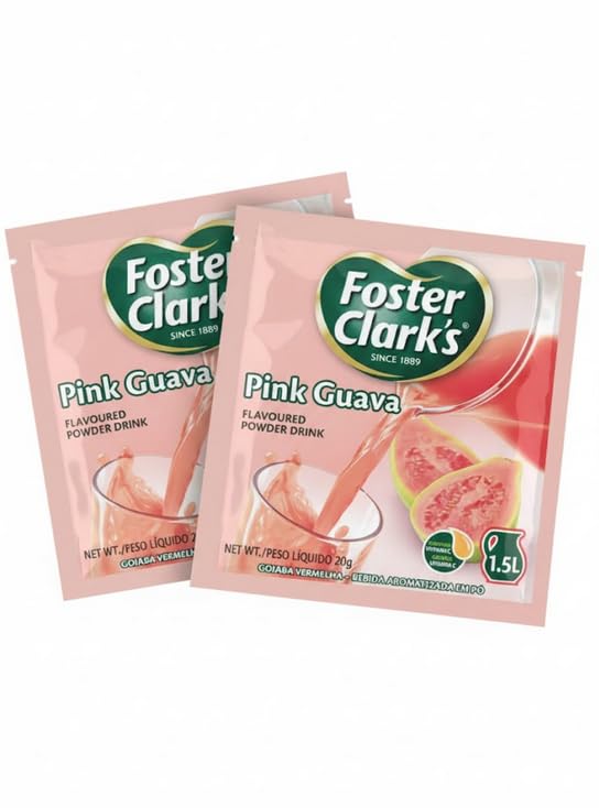 Foster Clark's Pink Guava Flavoured Powder Drink, 20g, Pack of 2 Sachets-image-11