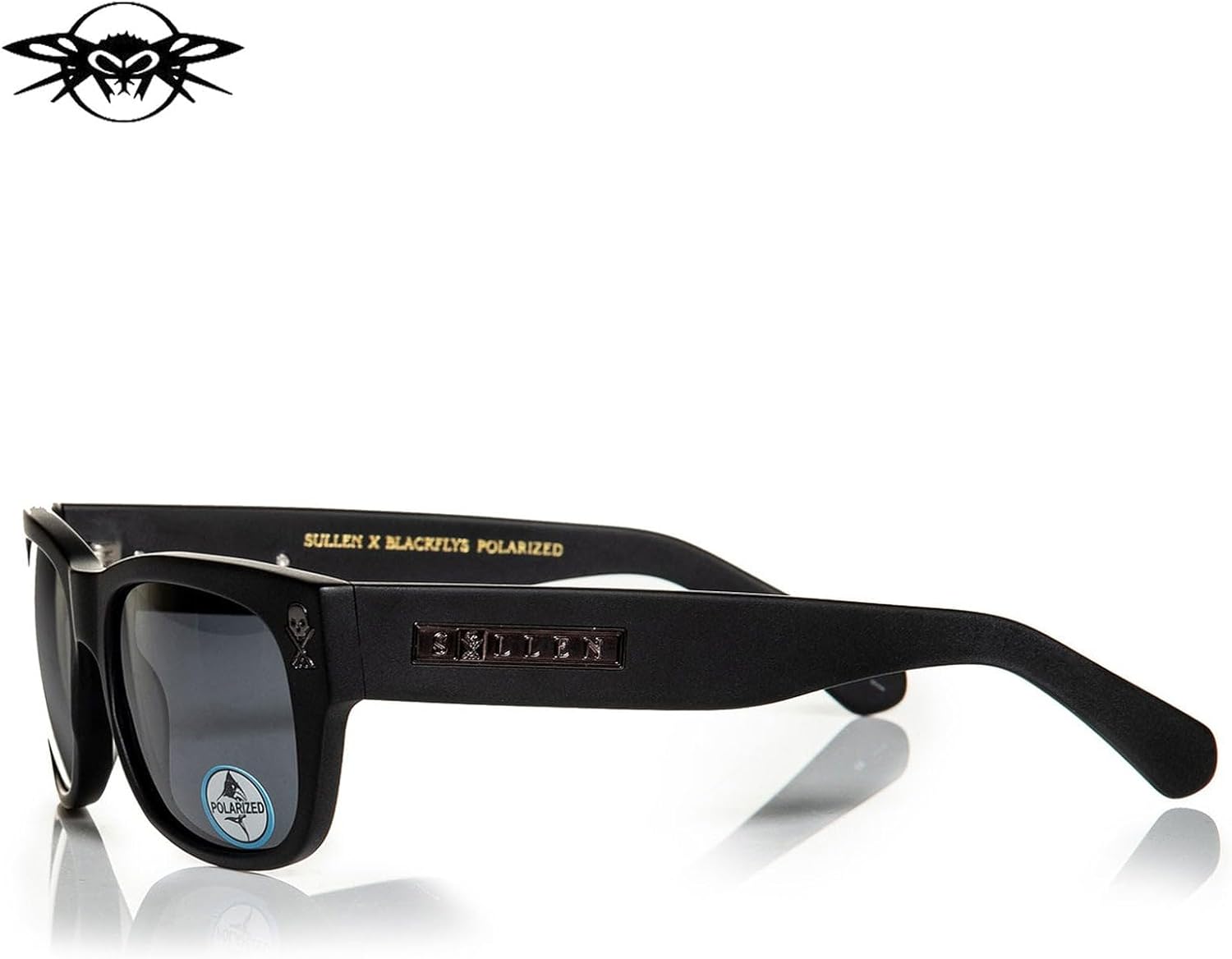 Sullen X Black Flys Next Chapter Black Matte Chrome Polar Sunglasses Polarized - Image 2