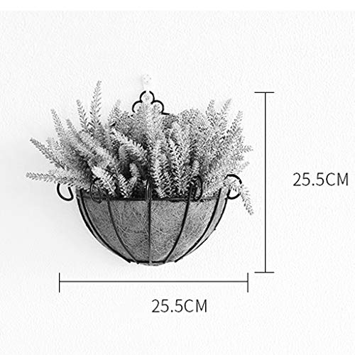 Pots de fleurs suspendus en métal D pour décoration murale de jardin