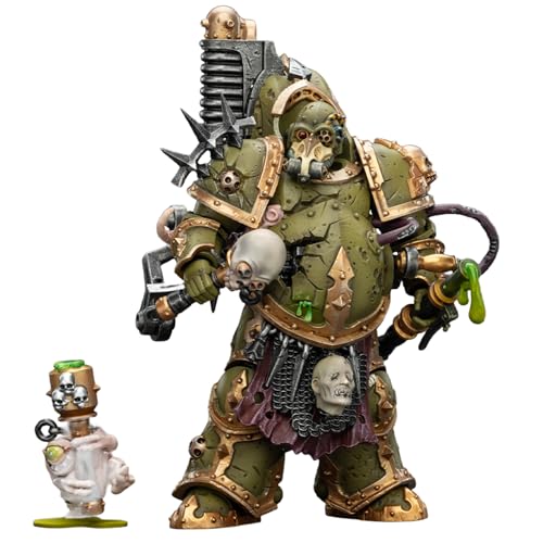 Image of JOYTOY Death Guard Warhammer 40k 1 /18 Action Figure Death Guard Foul Blightspawn and Lord of Virulence Collectible Gifts,Toys for Kids 15+ and Adults