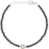 Vista 18 de Multi Gemstone Dainty Choker Bracelet