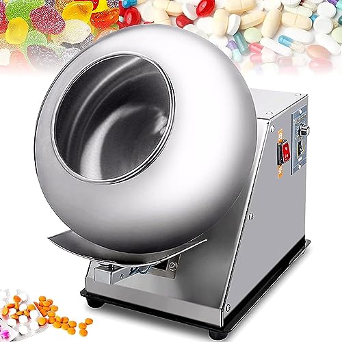 NYMFEA Automatic Tablet Coating Machine Chocolate Panning Machine Automatic Coater 2-5kg/H Chocolate...
