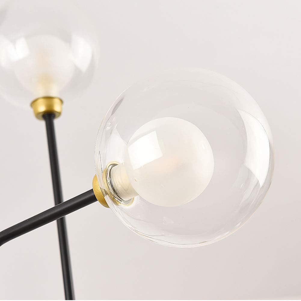 Modern Chandelier G9 Bulb Semi-Flush Mount Pendant Light Nordic Post-Modern Ceiling Light Industrial Hanging Light Fixture Matte Black Antique Brass Finish,8-Lights,8-Lights