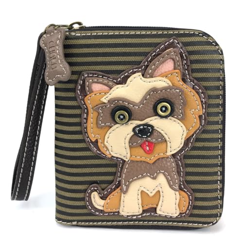 Image of CHALA Zip Around Wallet, Wristlet, 8 Credit Card Slots, Sturdy Pu Leather