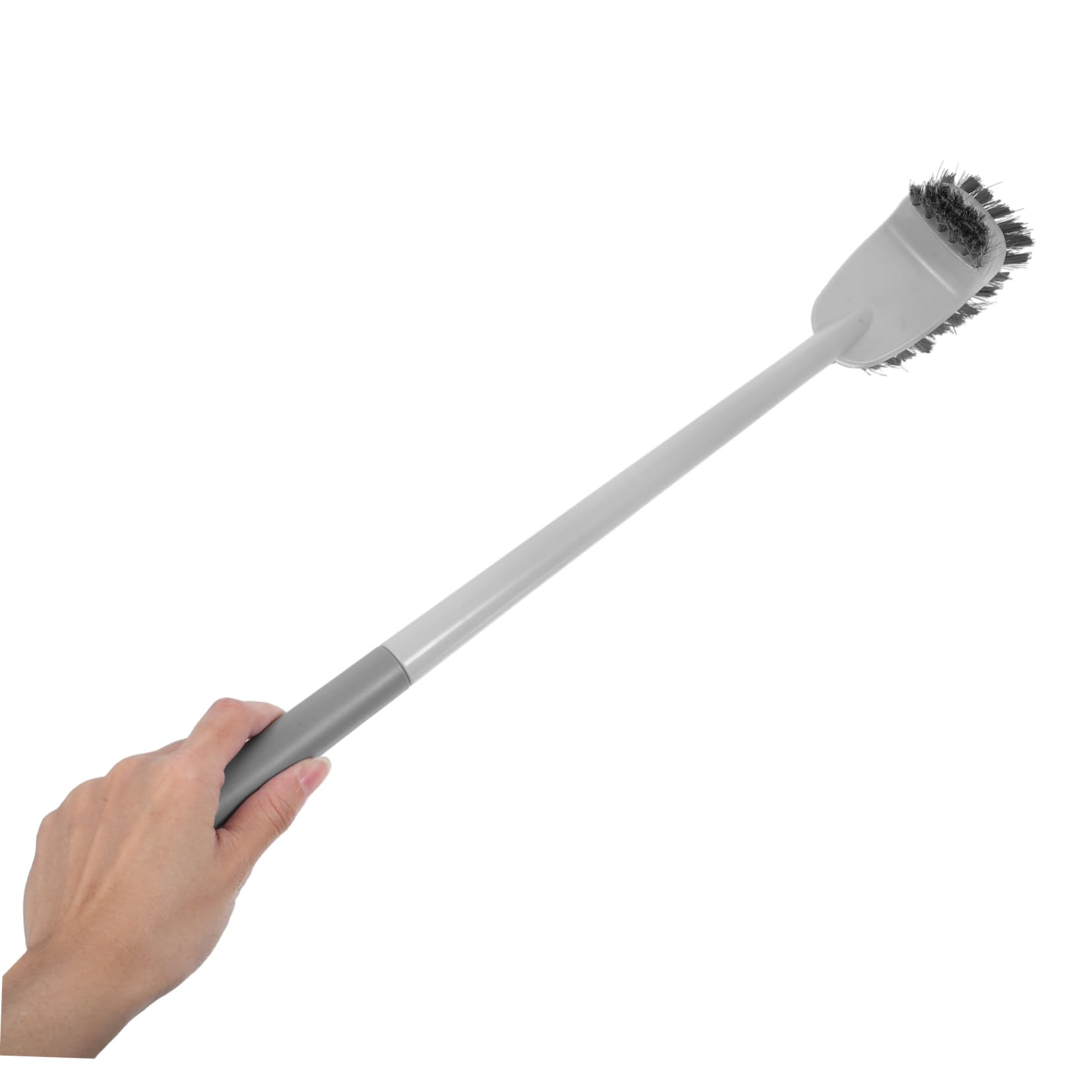 Cepillo de limpieza de cuencos, estropajo de plástico con soporte para limpiar platos sin esfuerzo, cepillo de cocina para ollas, sartenes y cuencos, herramienta de limpieza esencial