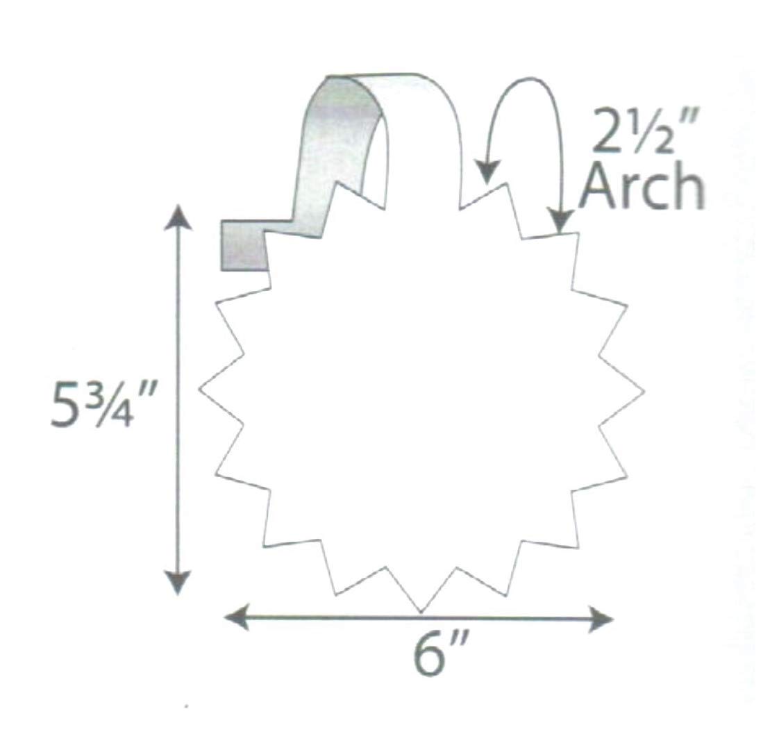 Print-Ready Starburst Shelf Dangler (5.75