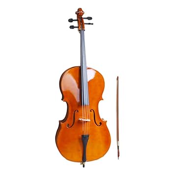 Amazon.com: Kcelarec 4/4 Acoustic Cello with Case,Bow,Rosin