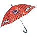 Parapluie Miraculous Ladybug Fille - Lady Bug et Chat Noir Parapluie Canne Rouge Enfant - Parapluie Solide Coupe Vent Ouverture Manuelle de Securité Fillette 3/5 Ans - Diamètre 76 cm - Perletti (Bleu)