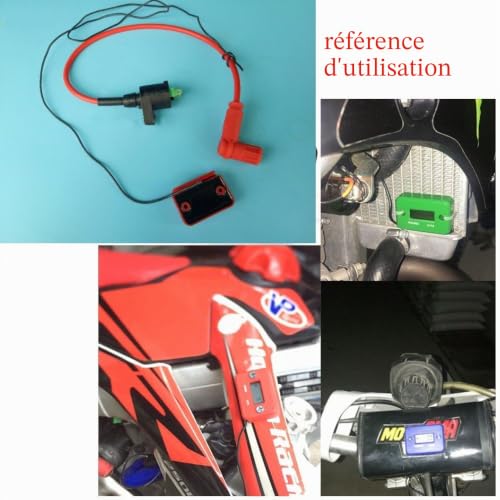 JZK étanche Affichage LCD Compteur horaire numérique Minuterie de jauge pour Quad Moto Motoneige motocross pit bike tondeuse à gazon tracteur camion – vue 5
