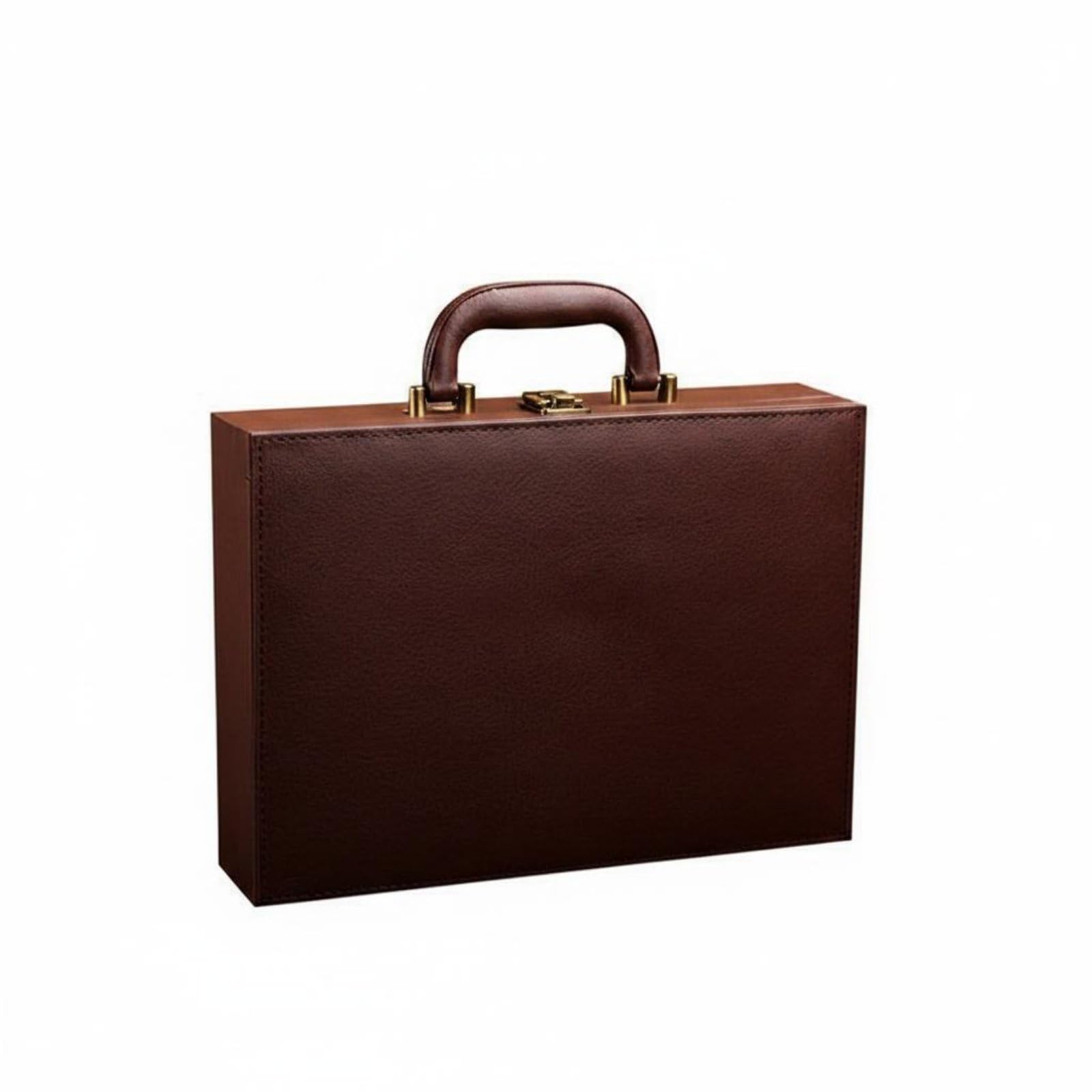 MYADDICTION Genuine Estate Handover Box Logo Printing Key Presentation Case Sturdy Portable Key-Safe Box for Property Sellers, Showroom, Brown, M with Tools-image-37