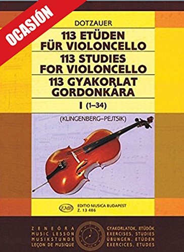 DOTZAUER - Estudios Vol.1: nº: 1/34 para Violoncello (Klingenberg/Pejtsik)      Paperback – January 1, 1991
