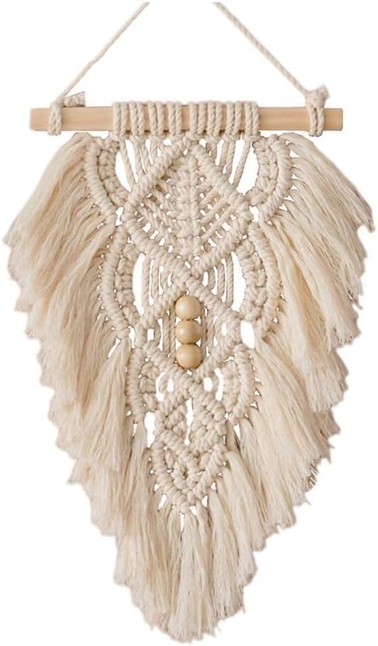 Zazzish House | 01 pcs Cotton Macrame Dream Catcher Type Woven Feather Wall Hanging Handmade Dreamcatcher Decoration Home Decor Ornament Craft(Size - 25 x 35 cm). (Green - 01 pcs)-image-39