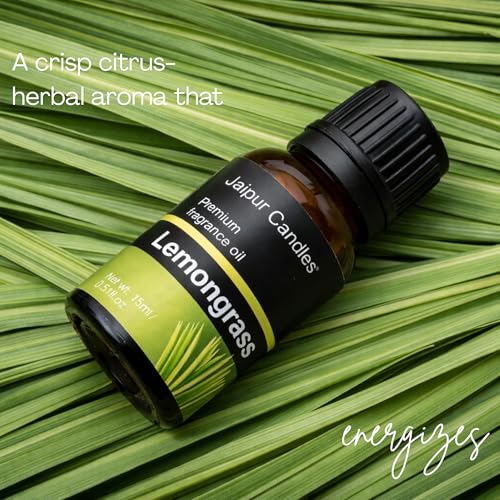 Image of Fragrance Oil | 15 ml | Aroma Oil for Home Fragrance | Best for Aromatherapy | Use in Diffusers, Candles, Air Fresheners (15ML, Lemongrass)