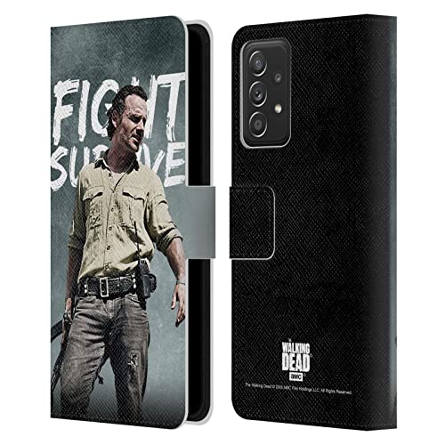 The Walking Dead Rick Grimes étui Samsung Galaxy A53 5G protection clapet rabattable cuir